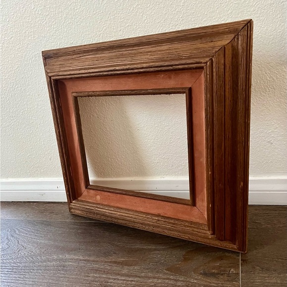 Rustic Brown and Tan Wooden Frame 15/17 inches - Picture 2 of 12